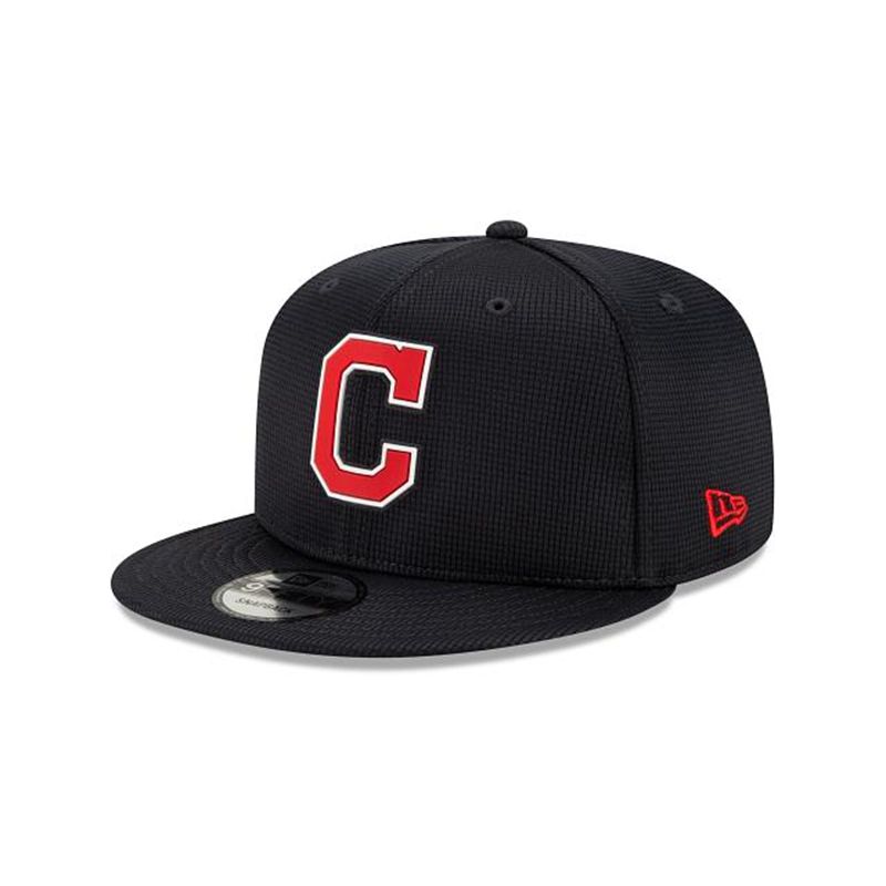 MLB Cleveland Indians Clubhouse Collection 9Fifty Snapback (BAX1592) - Blue New Era Caps